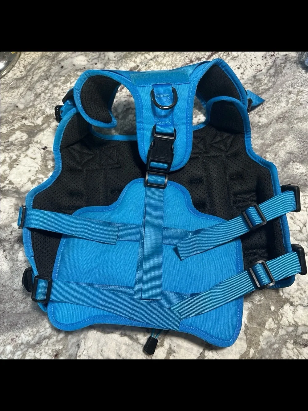 Large Blue Tactical Dog Harness - Perfect for Service or Therapy Dogs